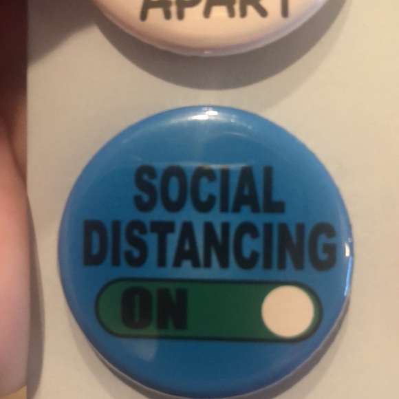 Round Buttons (7) backside Pins - Picture 3 of 10